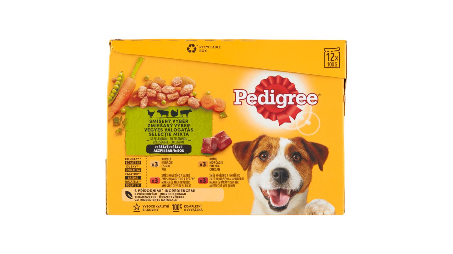 Pedigree Kapsičky pro psy mix, 12 x 100 g
