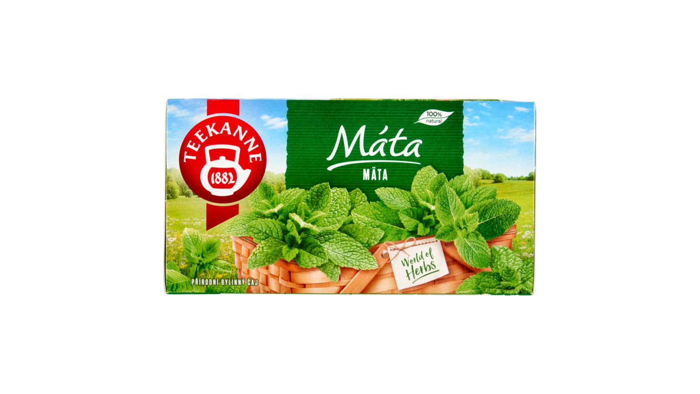 TEEKANNE Mátový čaj, Natural Herbal Tea, bylinný, 20 sáčků, 30g