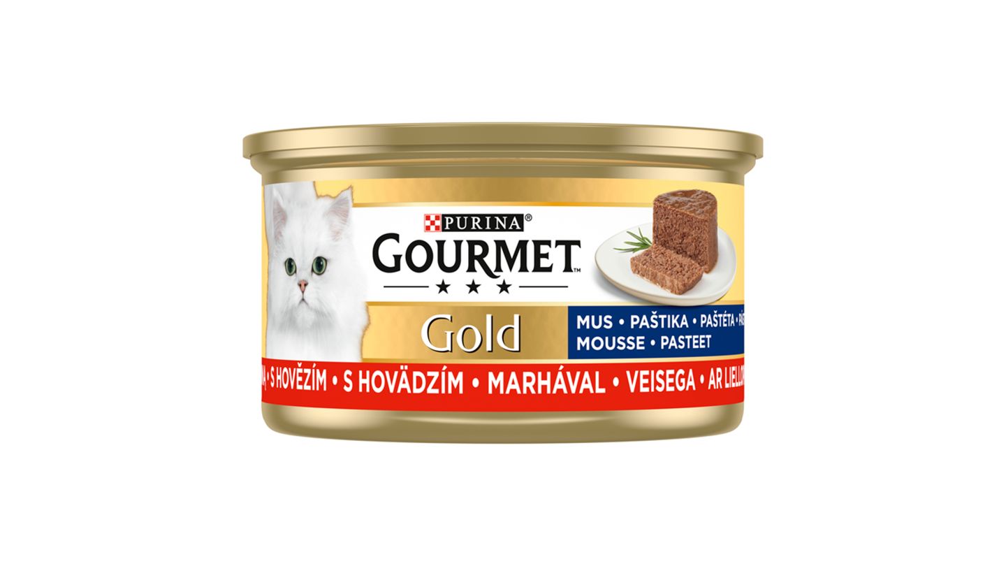 GOURMET Gold paštika s hovězím 85g