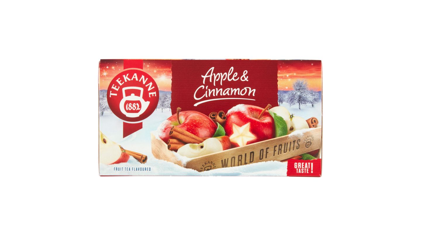 Teekanne World of Fruits Apple & Cinnamon ovocno-bylinný čaj 20 x 2,25g (45g)