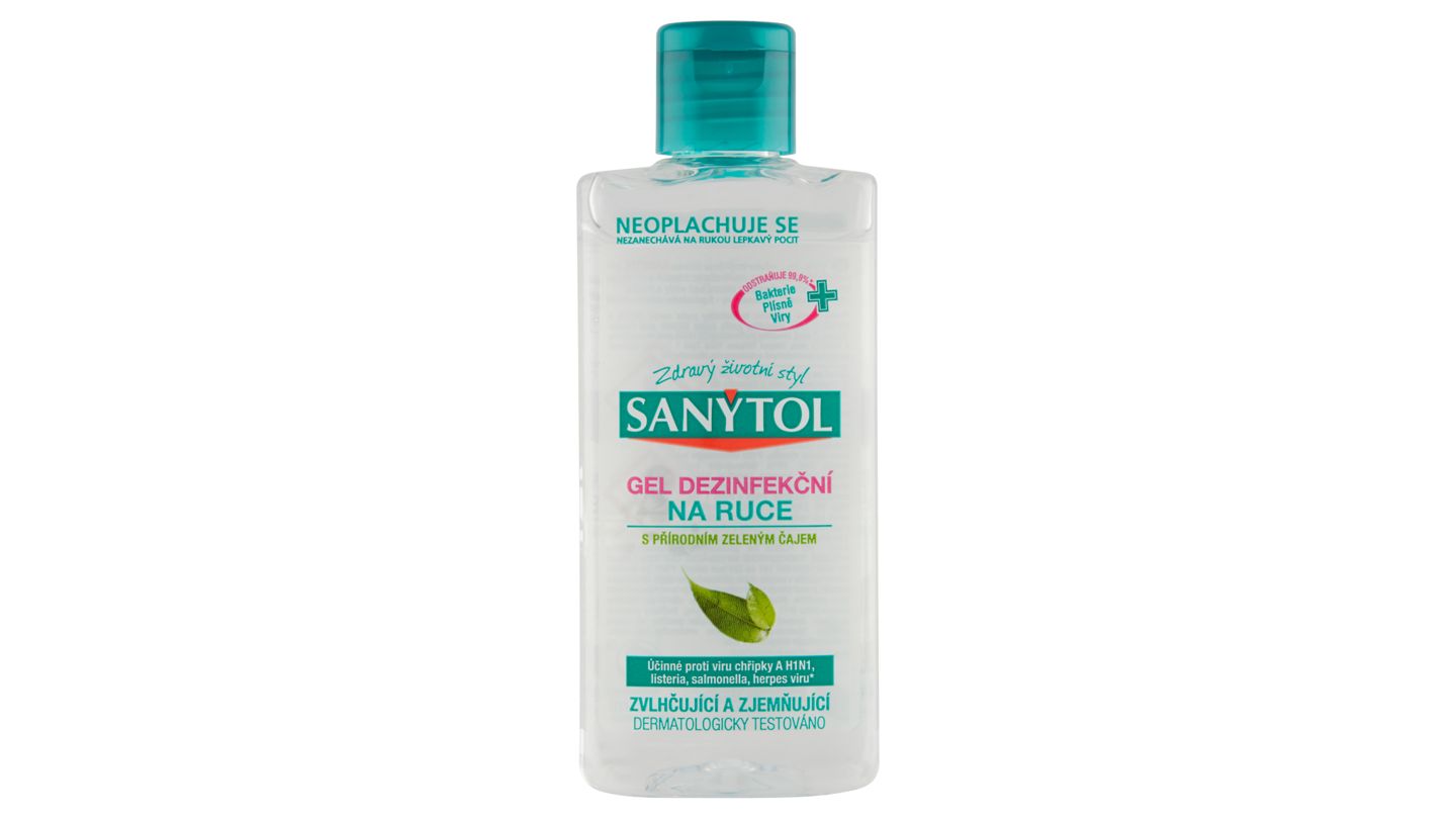 Sanytol Gel dezinfekční na ruce s přírodním zeleným čajem 75ml