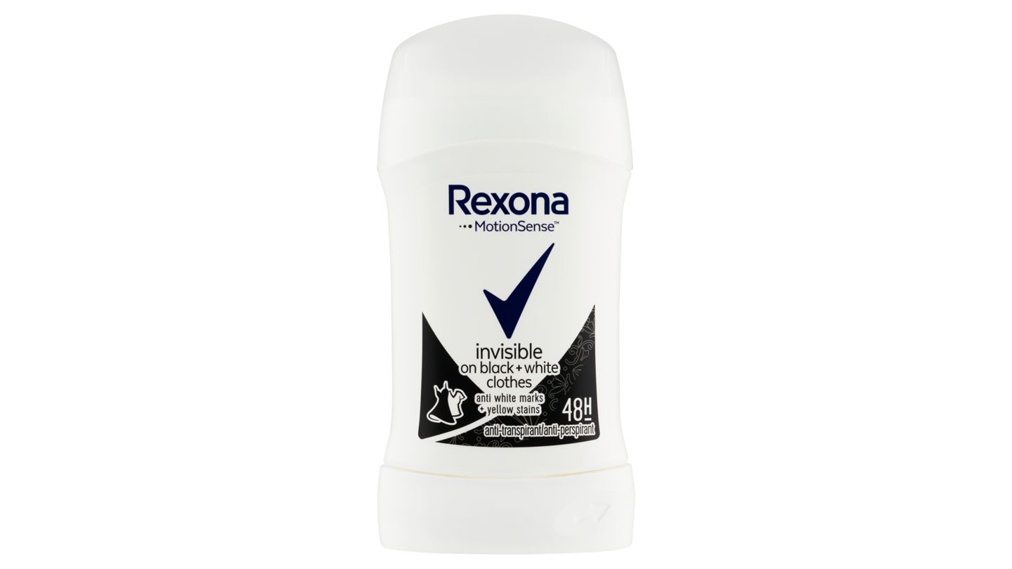 Rexona Invisible on Black + White Clothes tuhý antiperspirant 40ml