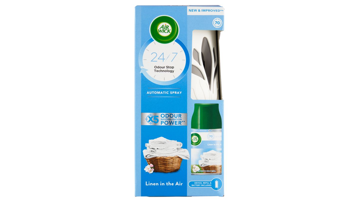 Air Wick Freshmatic Difuzér a náplň do osvežovače vzduchu prádlo ve vánku 250ml