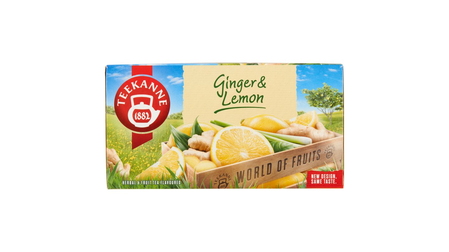 TEEKANNE Ginger & Lemon, World of Fruits, 20 sáčků, 35g