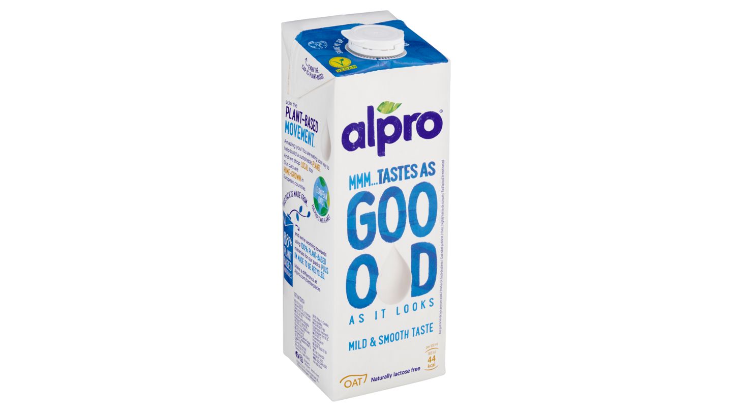Alpro ovesný nápoj TASTES AS GOOD – Mild & Smooth 1,8% 1L