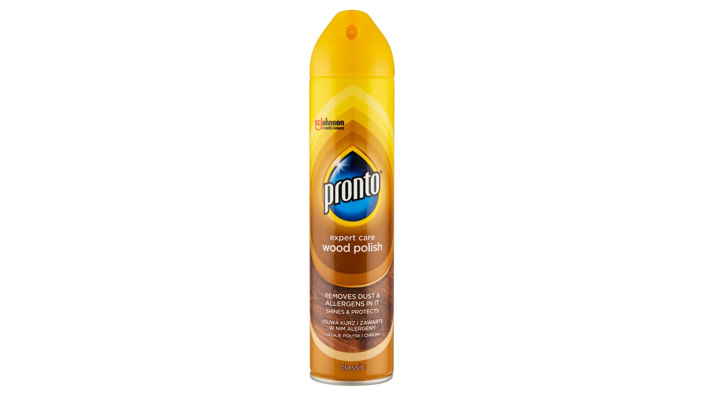 Pronto Expert Care Wood Polish Classic aerosol 250ml