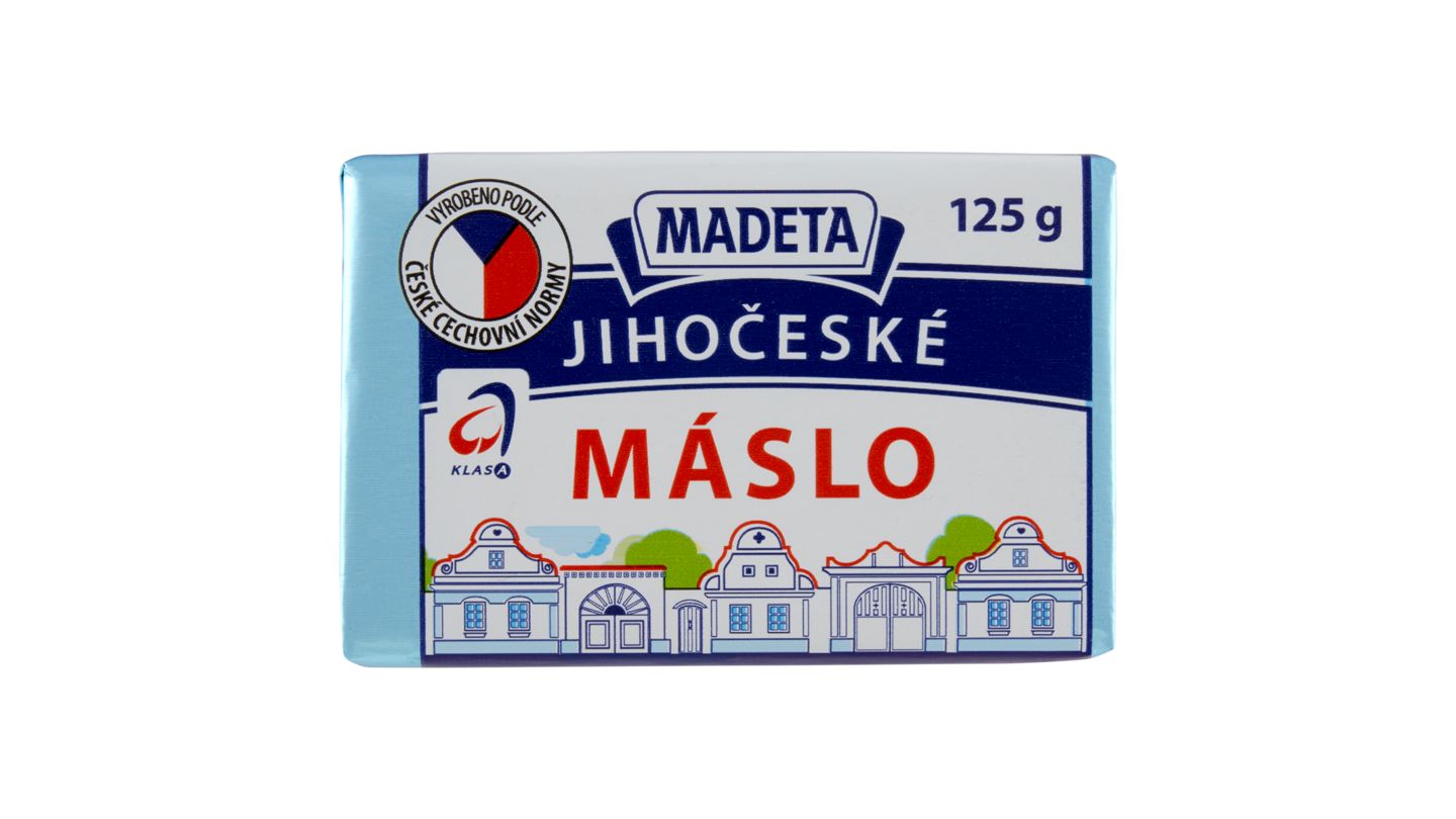 Madeta Jihočeské máslo 125g