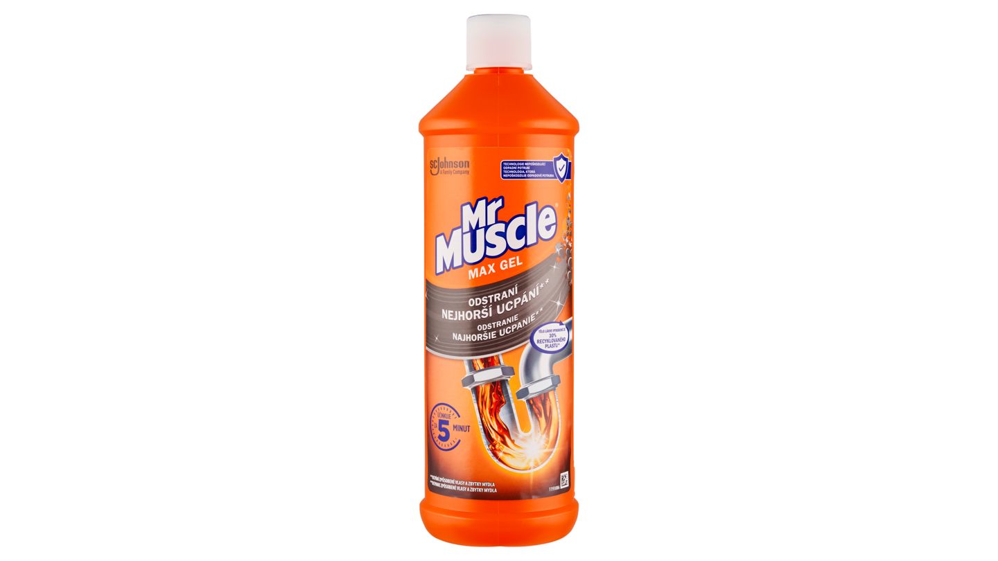 Mr Muscle Max gel na čištění odpadů v kuchyních i v koupelnách 1000ml