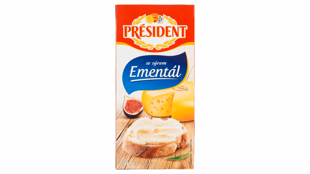 Président Se sýrem ementál 3 x 50g (150g)