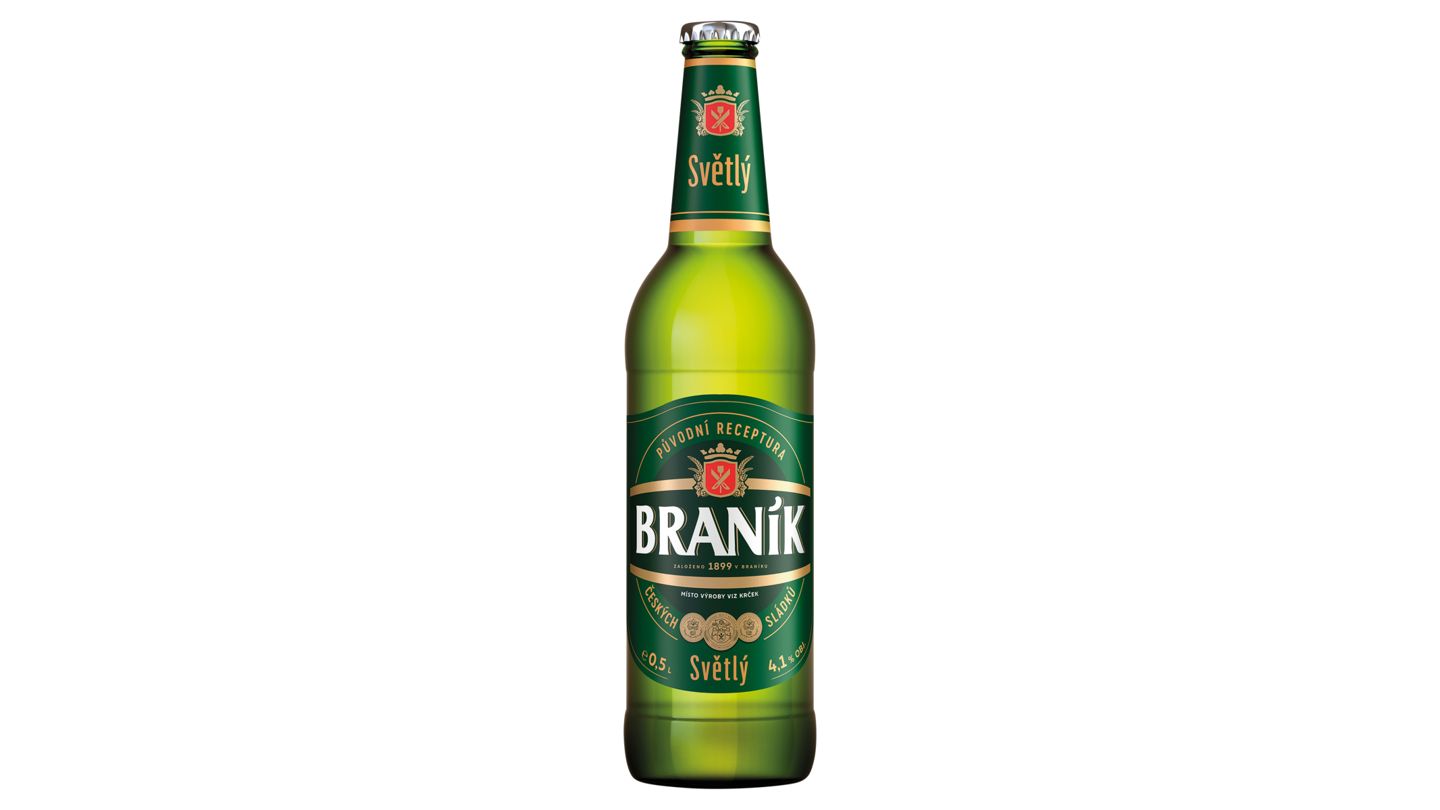 Braník Světlý 0,5 l sklo