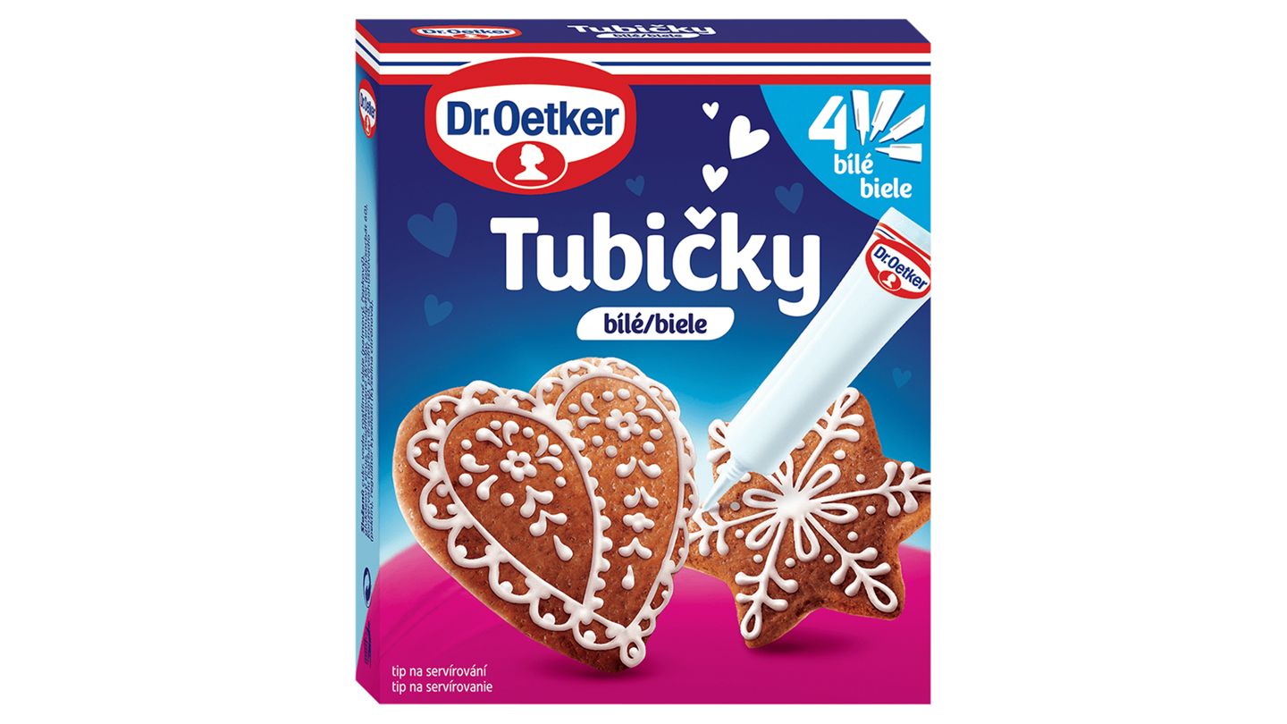 Dr. Oetker Tubičky bílé 4 x 19g (76g)