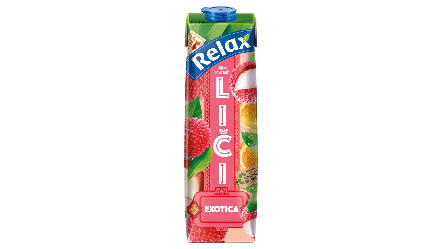 Relax Exotica jablko pomeranč liči 1l