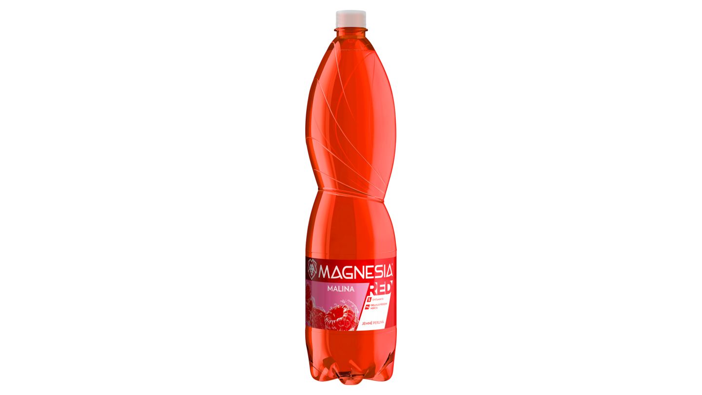 Magnesia Red - malina jemně perlivá 1,5 l