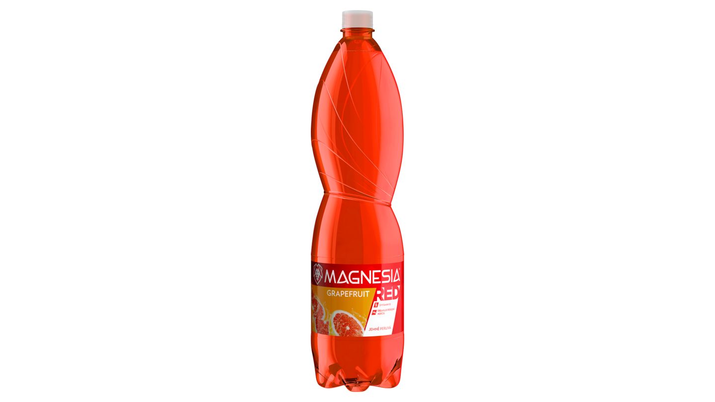 Magnesia Red - grapefruit jemně perlivá 1,5 l