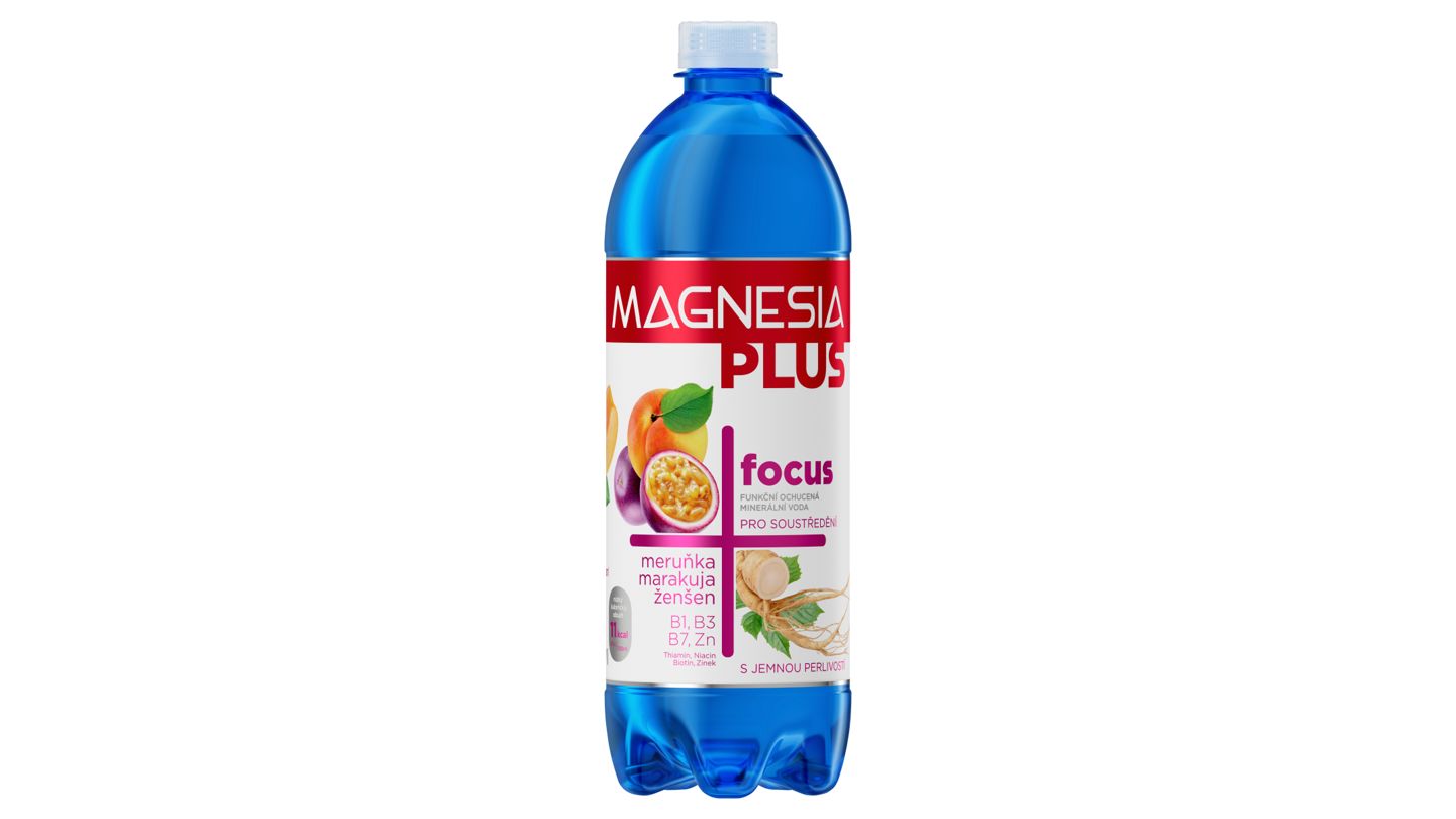 Magnesia Plus focus meruňka marakuja ženšen 0,7l