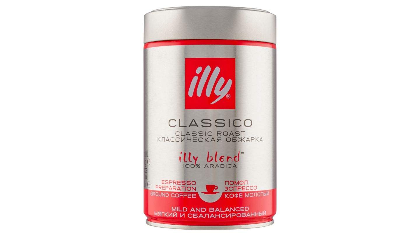 illy Classico mletá pražená káva 250g