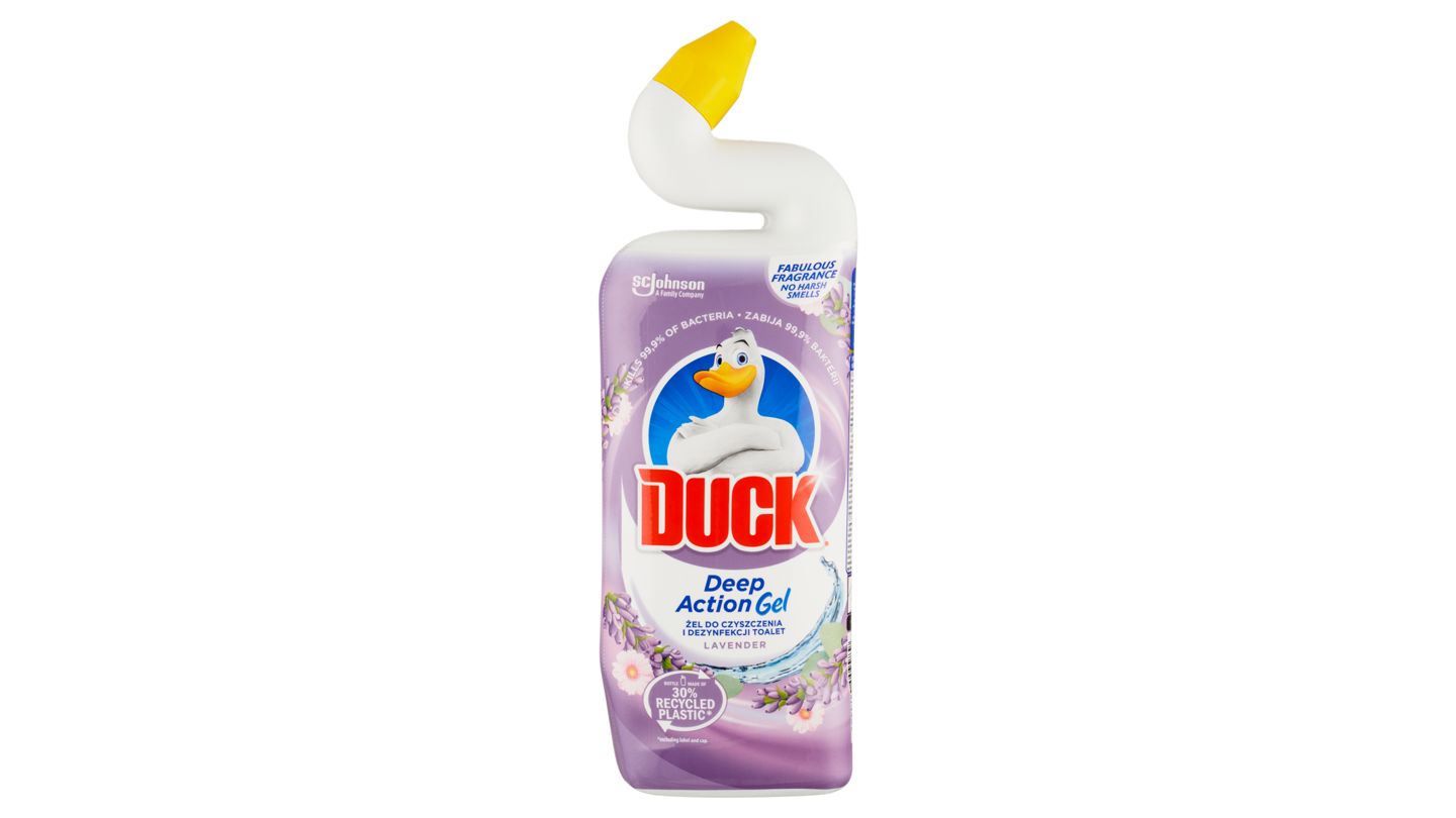 Duck Deep Action Gel Lavender čisticí a dezinfekční přípravek na WC mísu 750ml