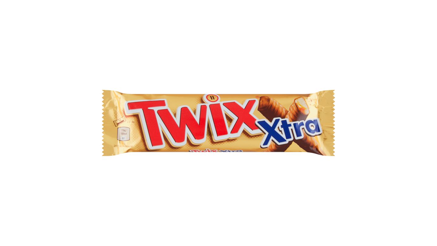 Twix Xtra sušenka s karamelem máčená v mléčné čokoládě 2 x 37,5g