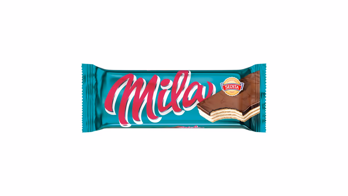 Sedita Mila Oplatky s mléčnou krémovou náplní v kakaové polevě 50g