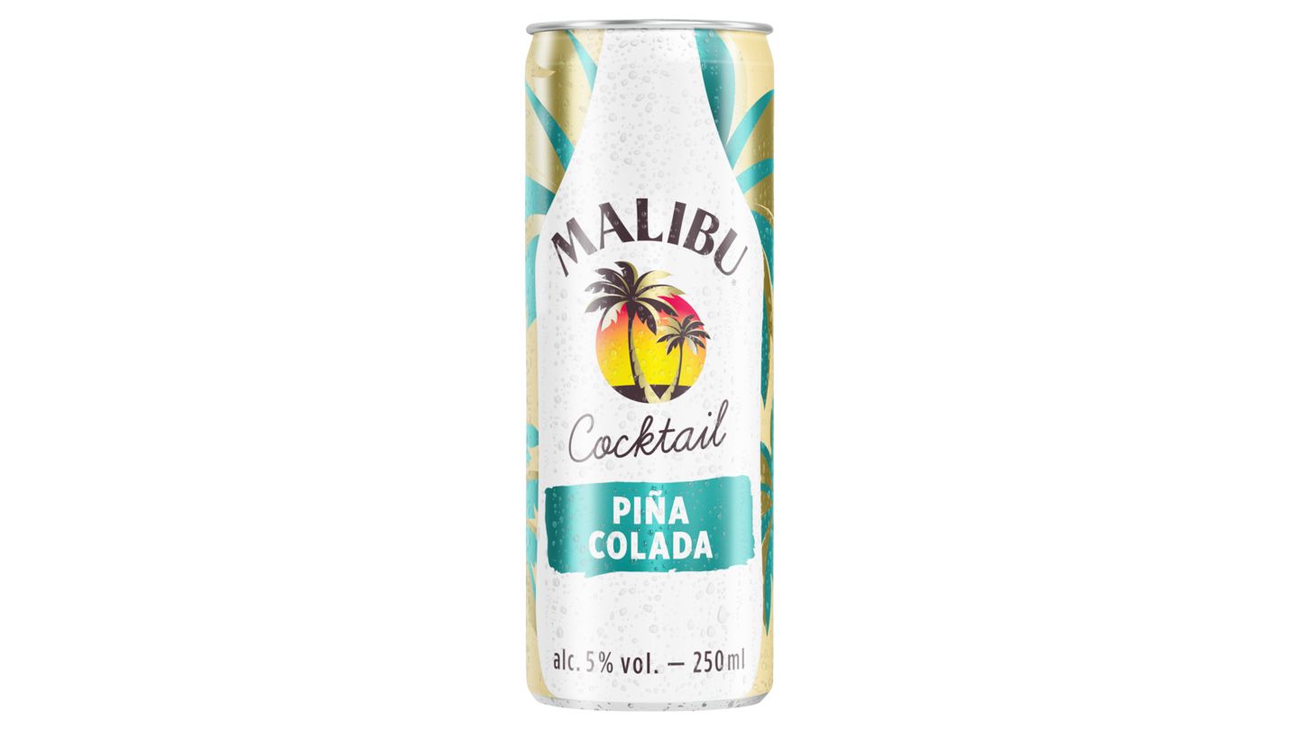 Malibu Míchaný ostatní alkoholický nápoj s rumem s příchutí Piña Colada 250ml