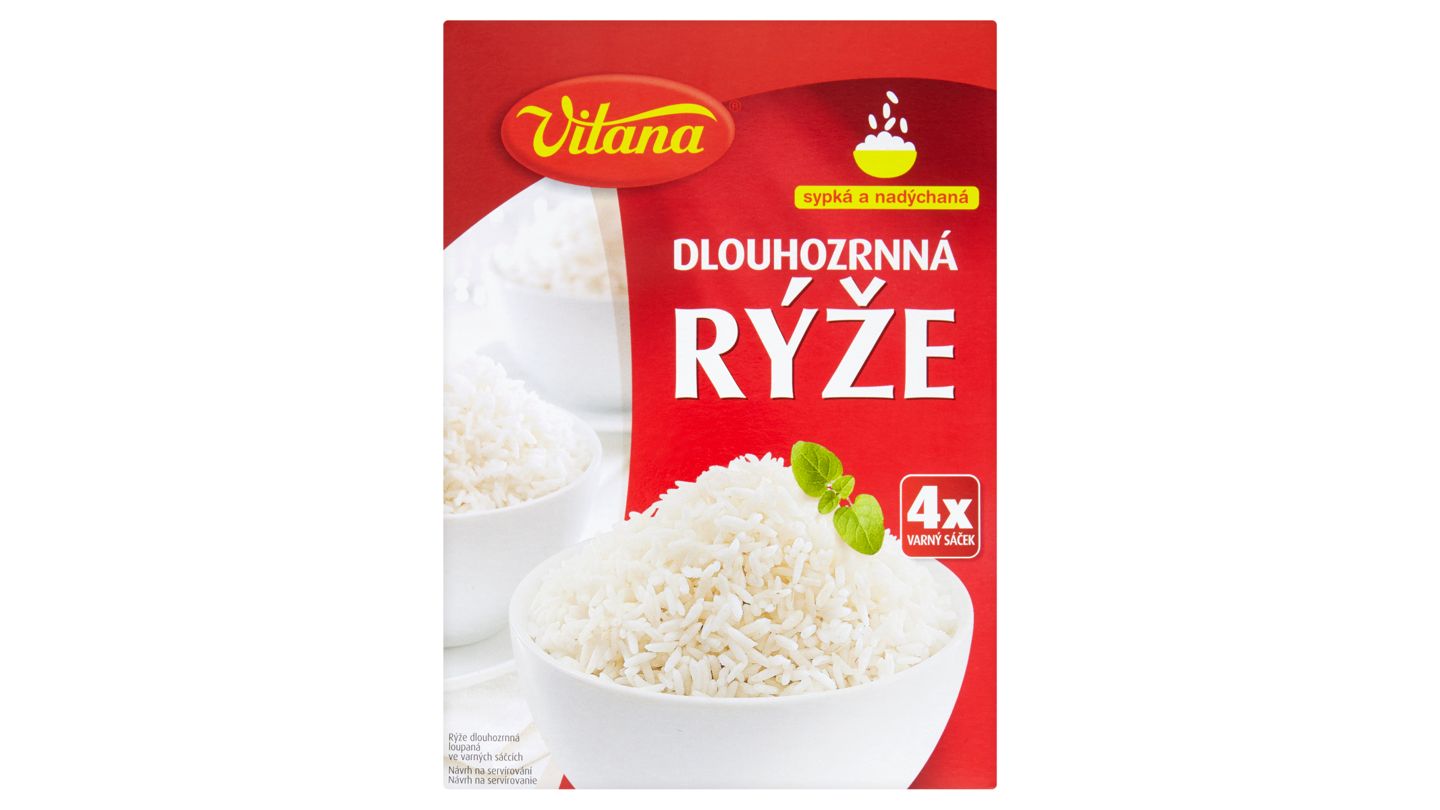 Vitana Rýže dlouhozrnná 4 x 100g
