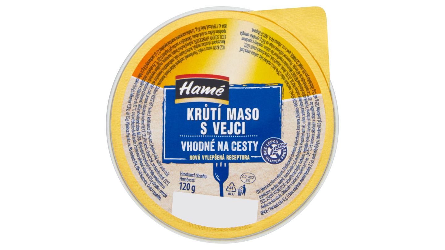 Hamé Krůtí maso s vejci 120g