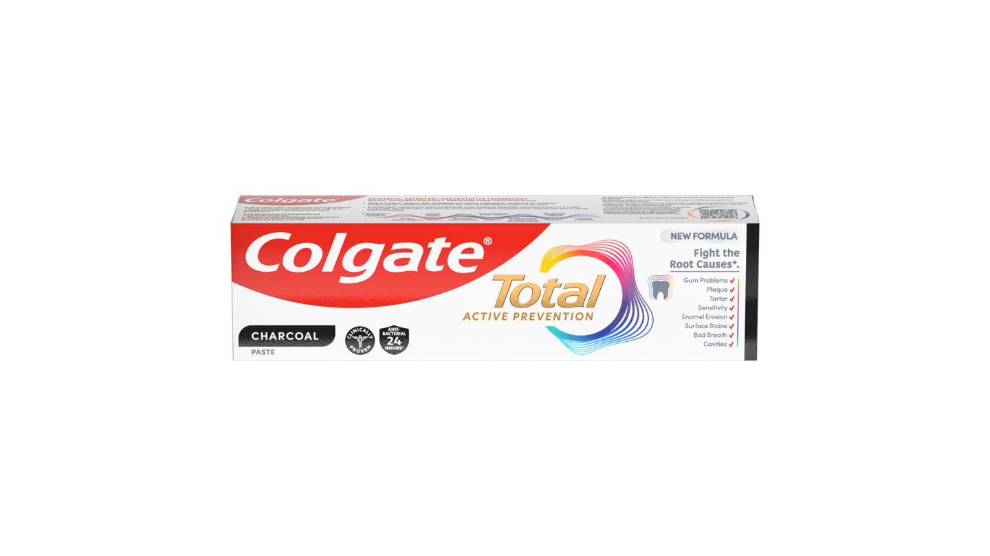 Colgate Total Active Prevention Charcoal & Clean zubní pasta 75 ml