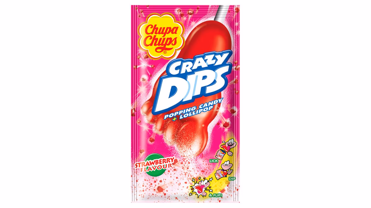 Chupa Chups Crazy Dips Strawberry 14 g