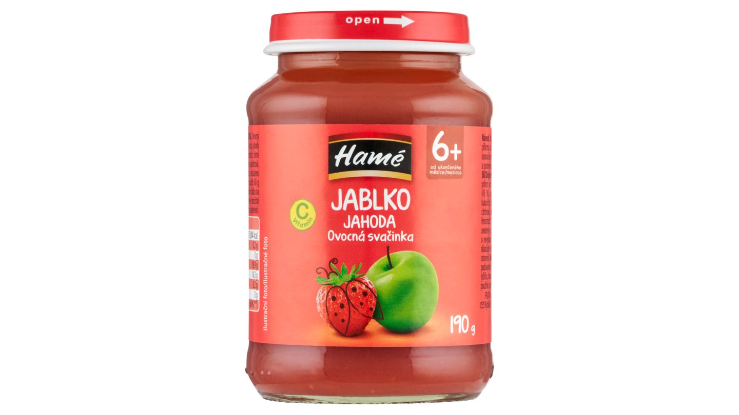 Hamé Jablko jahoda ovocná svačinka 190g
