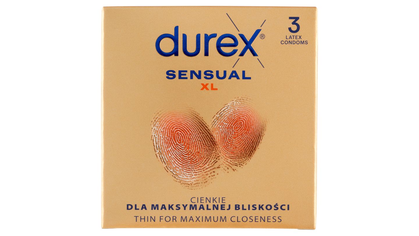 Durex Sensual XL kondomy 3 ks