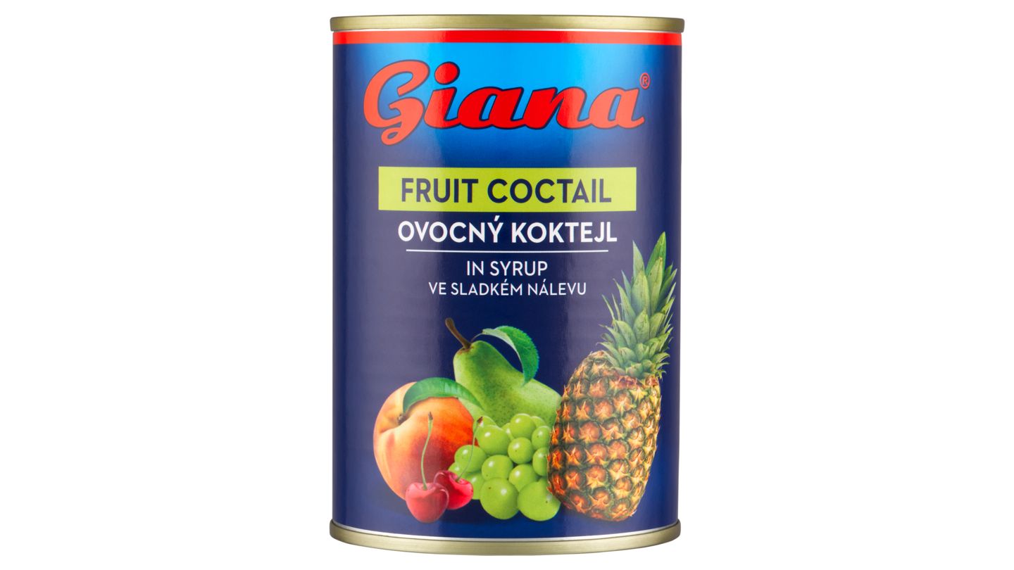 Giana Ovocný koktejl ve sladkém nálevu 410g