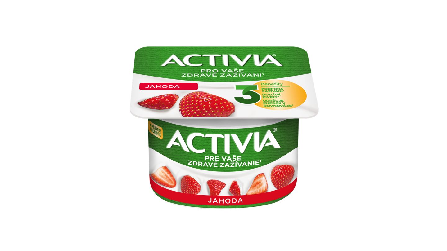Activia probiotický jogurt jahoda 120g