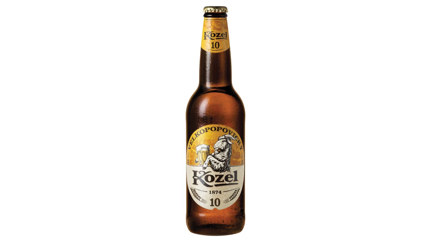 Velkopopovický Kozel 10 pivo výčepní 0,5l sklo