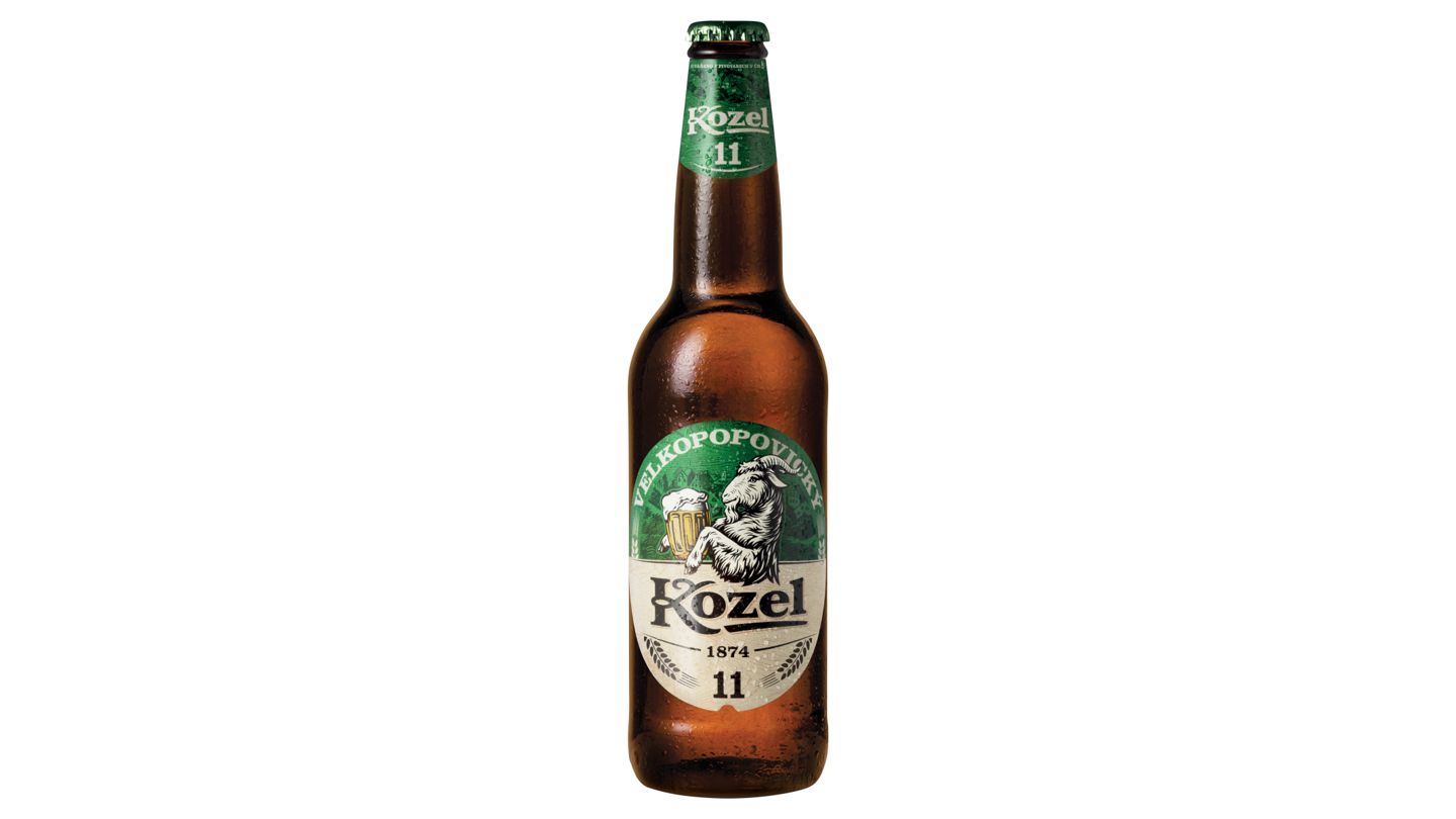 Velkopopovický Kozel Pivo 11 ležák světlý 0,5l sklo