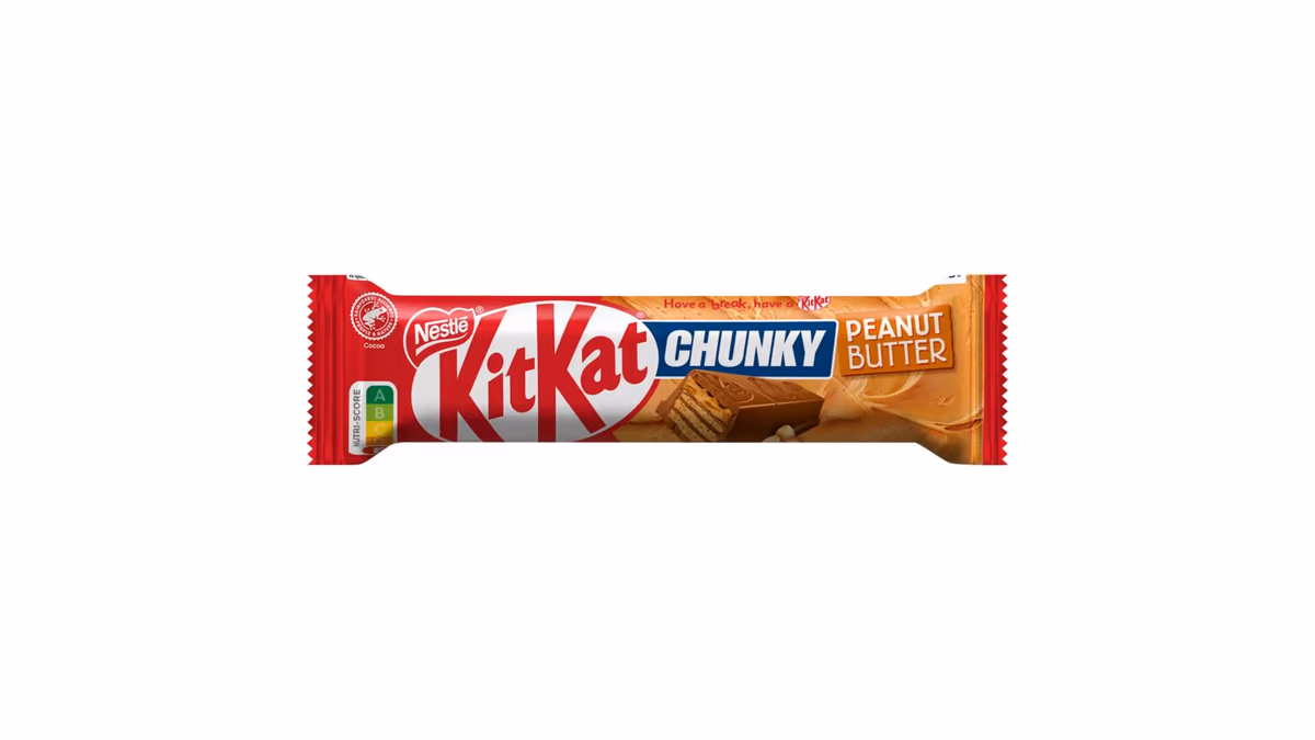 KitKat Chunky čokoládová tyčinka s oplatkou a arašídovou náplní 42g