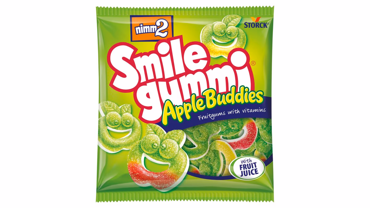 Nimm2 Smilegummi Apple Buddies bonbóny 90g