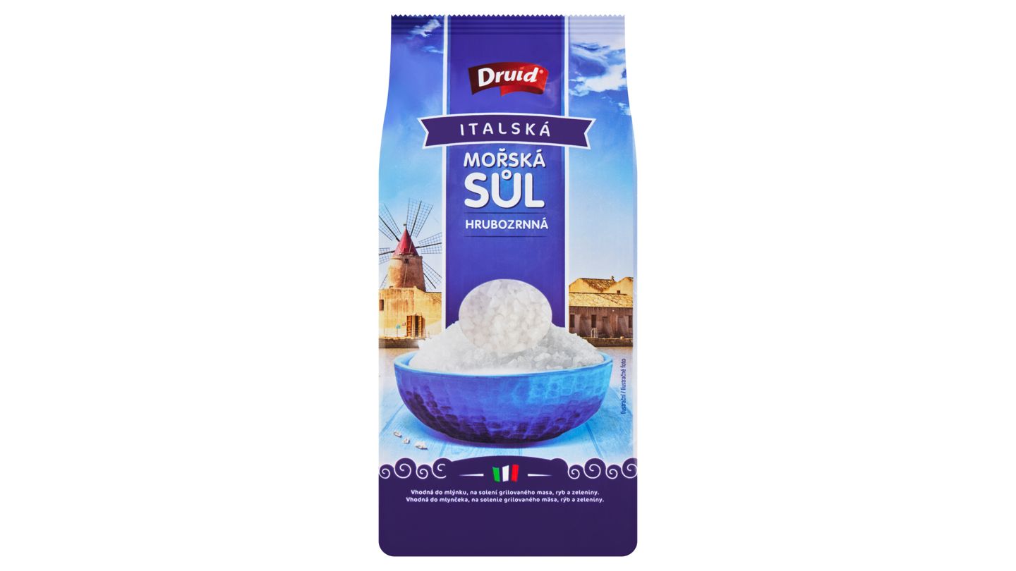 Druid Italská mořská sůl hrubozrnná 1kg