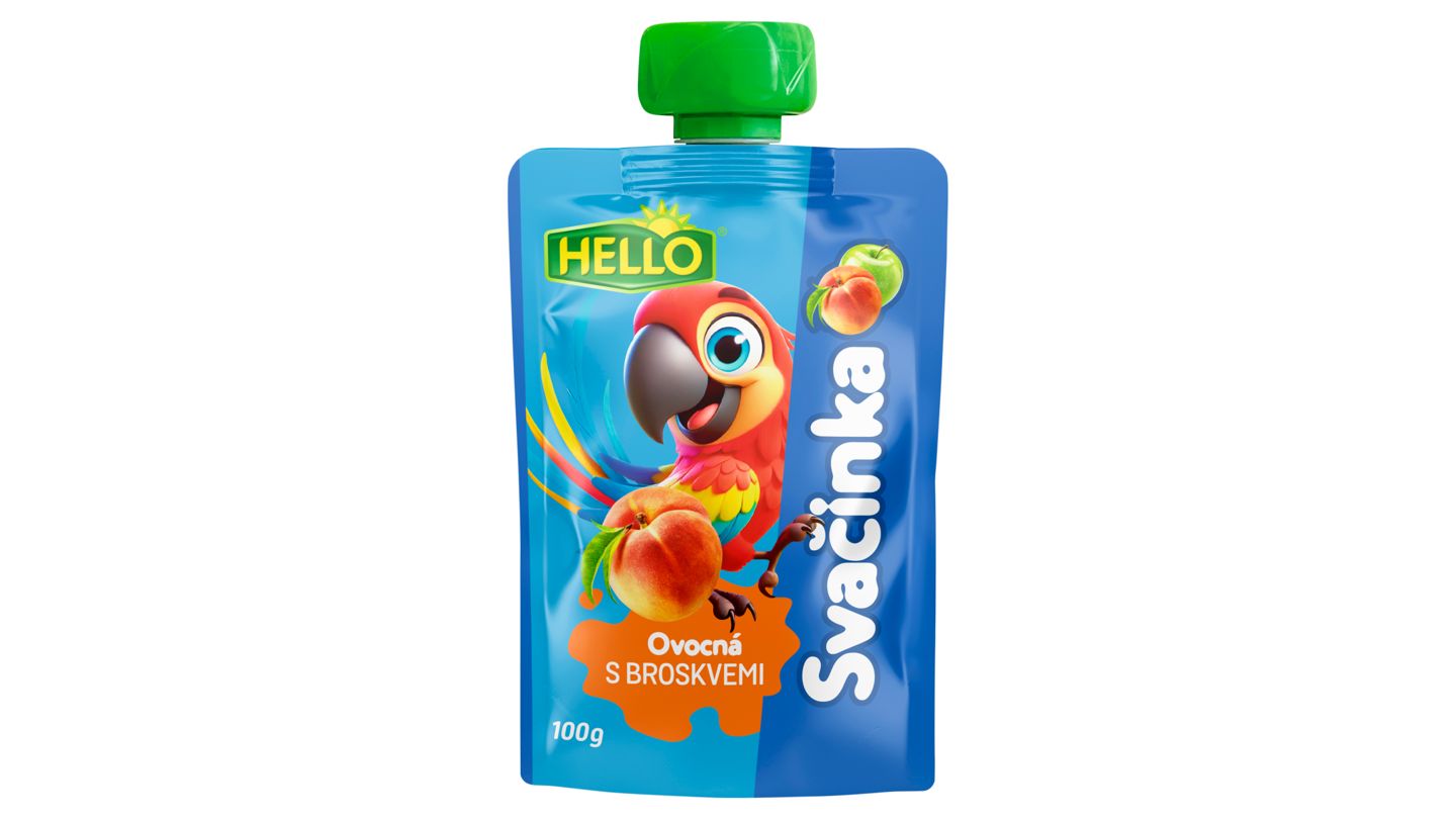 Hello Ovocná svačinka s broskvemi 100g