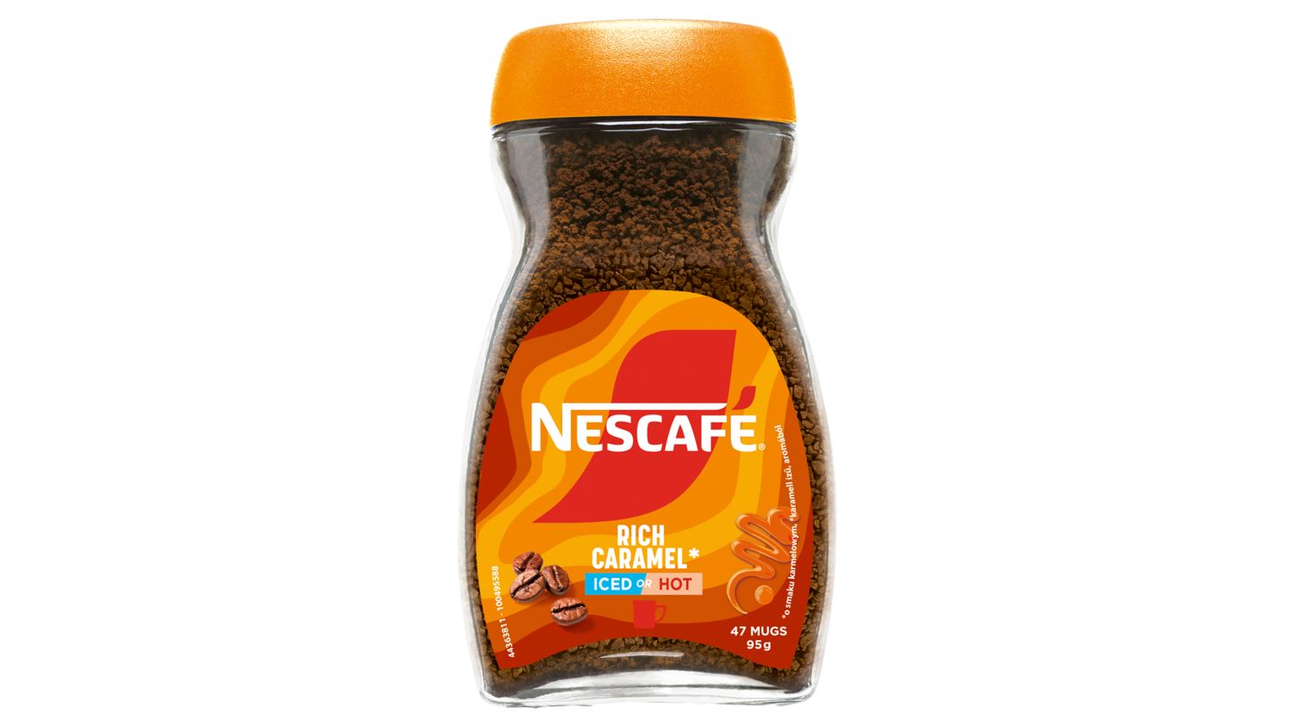 NESCAFÉ Rozpustná káva s karamelovou příchutí 95g