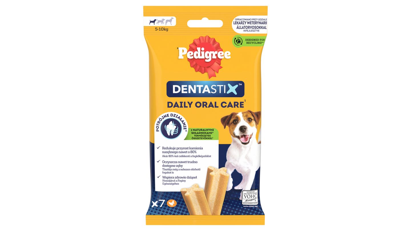 Pedigree DentaStix Doplňkové krmivo pro psy 5-10 kg 7 ks 110g