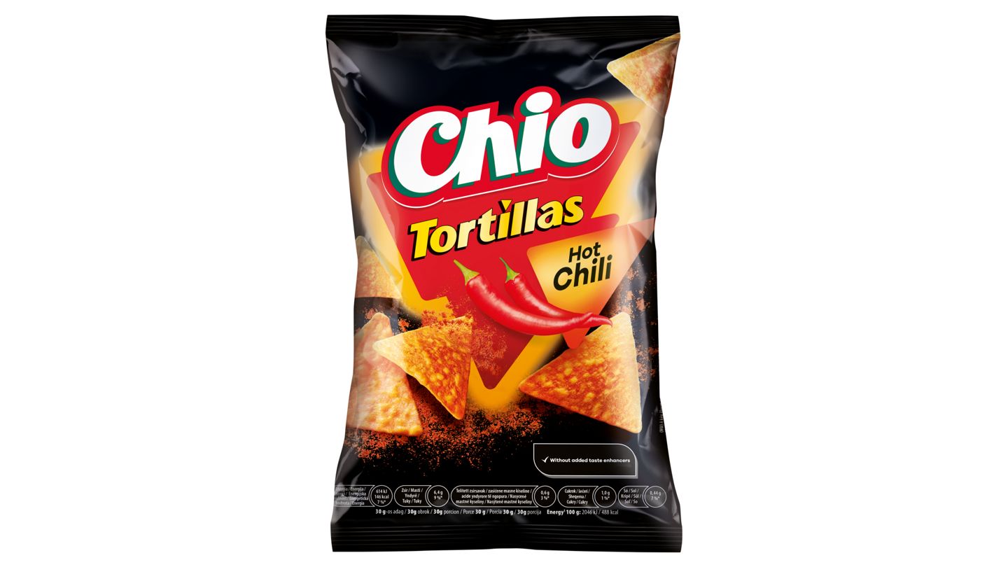 Chio Tortillas kukuřičný snack s příchutí chilli 110g