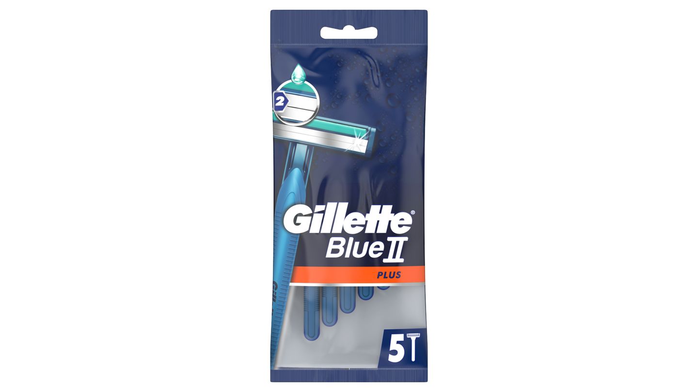 Gillette BlueII Plus Pánská Pohotová Holítka 5 ks