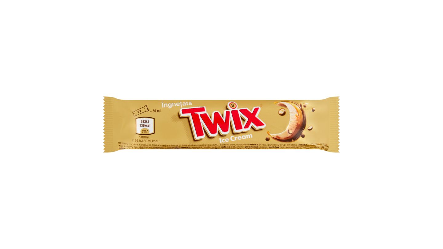 Twix Mléčná zmrzlina karamel a kousky sušenek 50ml
