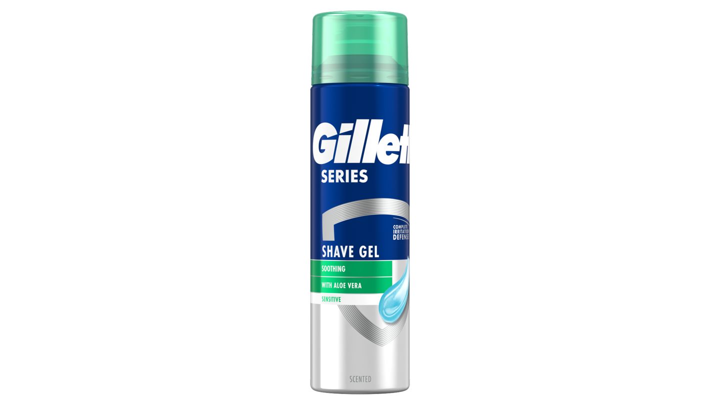 Gillette Series Zklidňující gel na holení s aloe vera, 200 ml