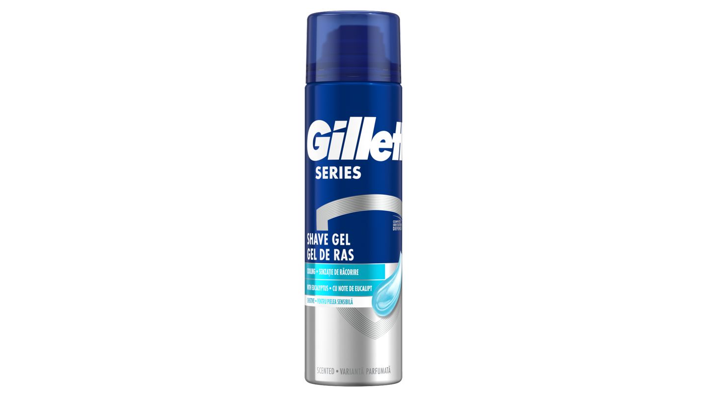 Gillette Series Chladivý Gel Na Holení S Eukalyptem, 200ml