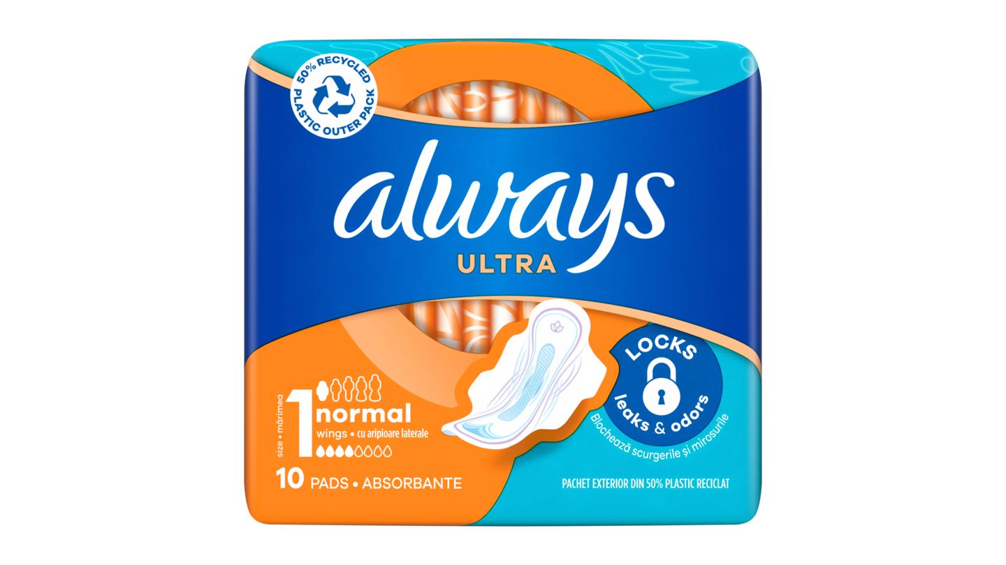 Always Ultra Hygienické Vložky Normal (V1) S Křidélky 10 ks