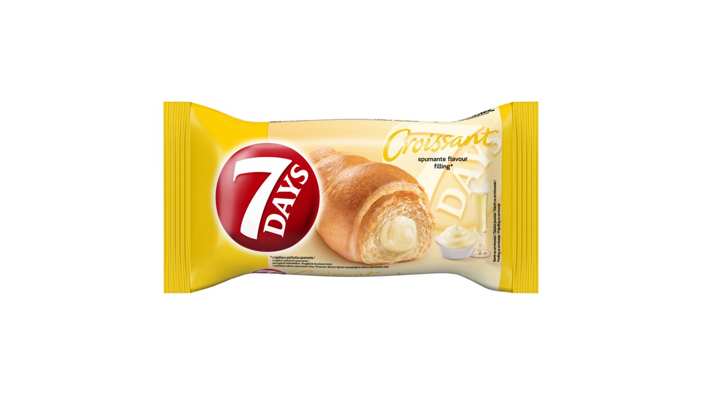 7 Days Croissant s náplní s příchutí italského šumivého vína spumante 60g