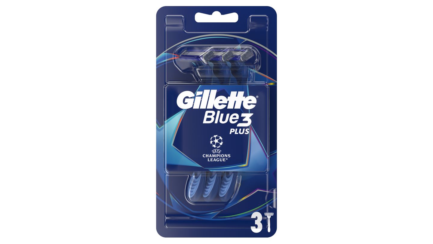 Gillette Blue3 Plus Comfort, Jednorázové Holící Strojky Pro Muže, Balení Holících Strojků, 3ks