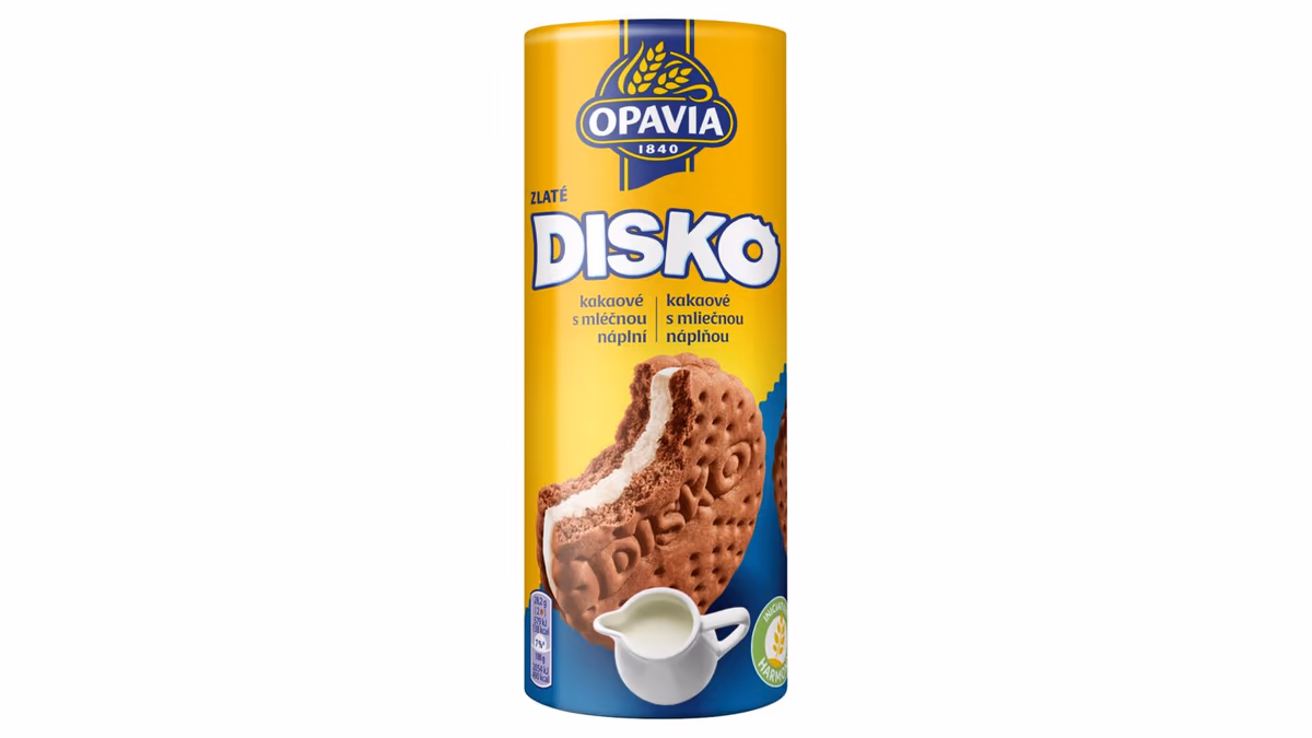 Opavia sušenky Disko kakaové mléčná náplň 169g