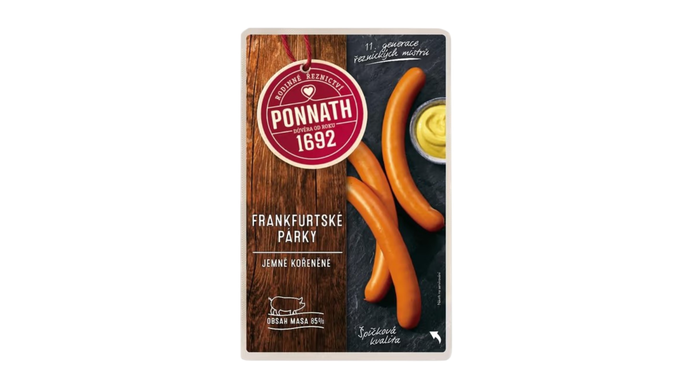 Ponnath Frankfurtské párky, 200 g
